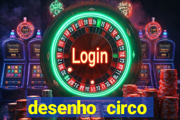 desenho circo digital para colorir